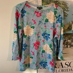 Style & Co. New T-shirt top XL Pima cotton soft comfy 3/4 sleeve